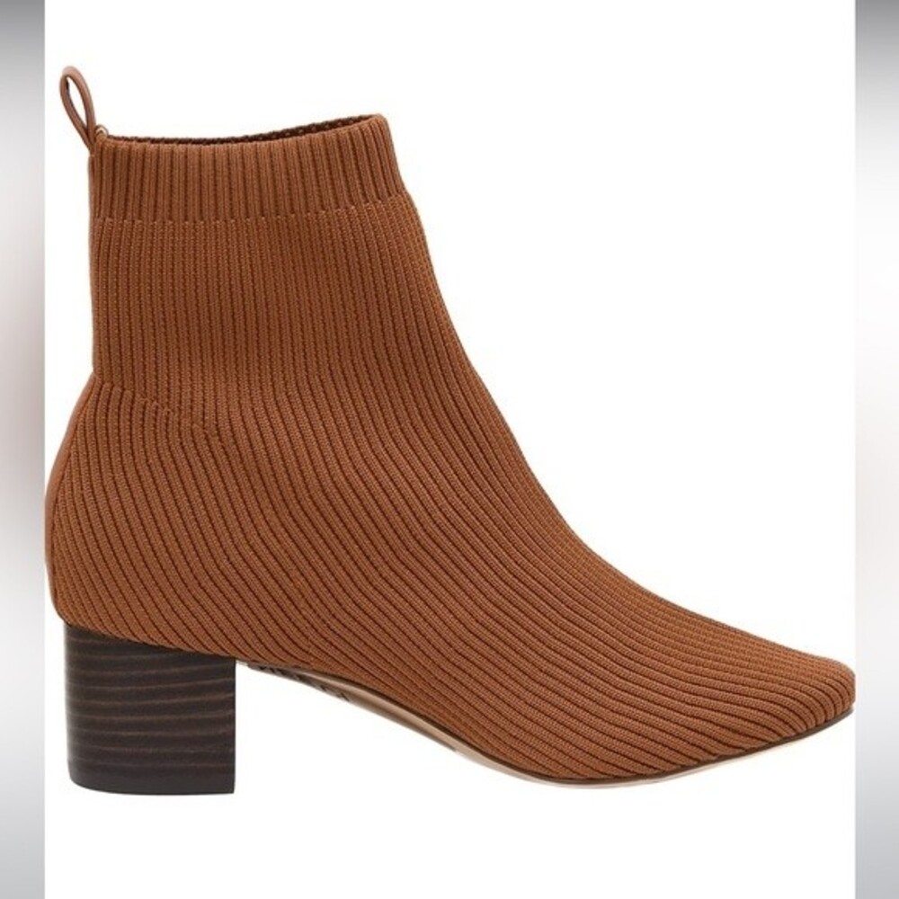 CUSHIONAIRE Neely Stretch bootie +Memory Foam in Tan 8.5 - Picture 2 of 4